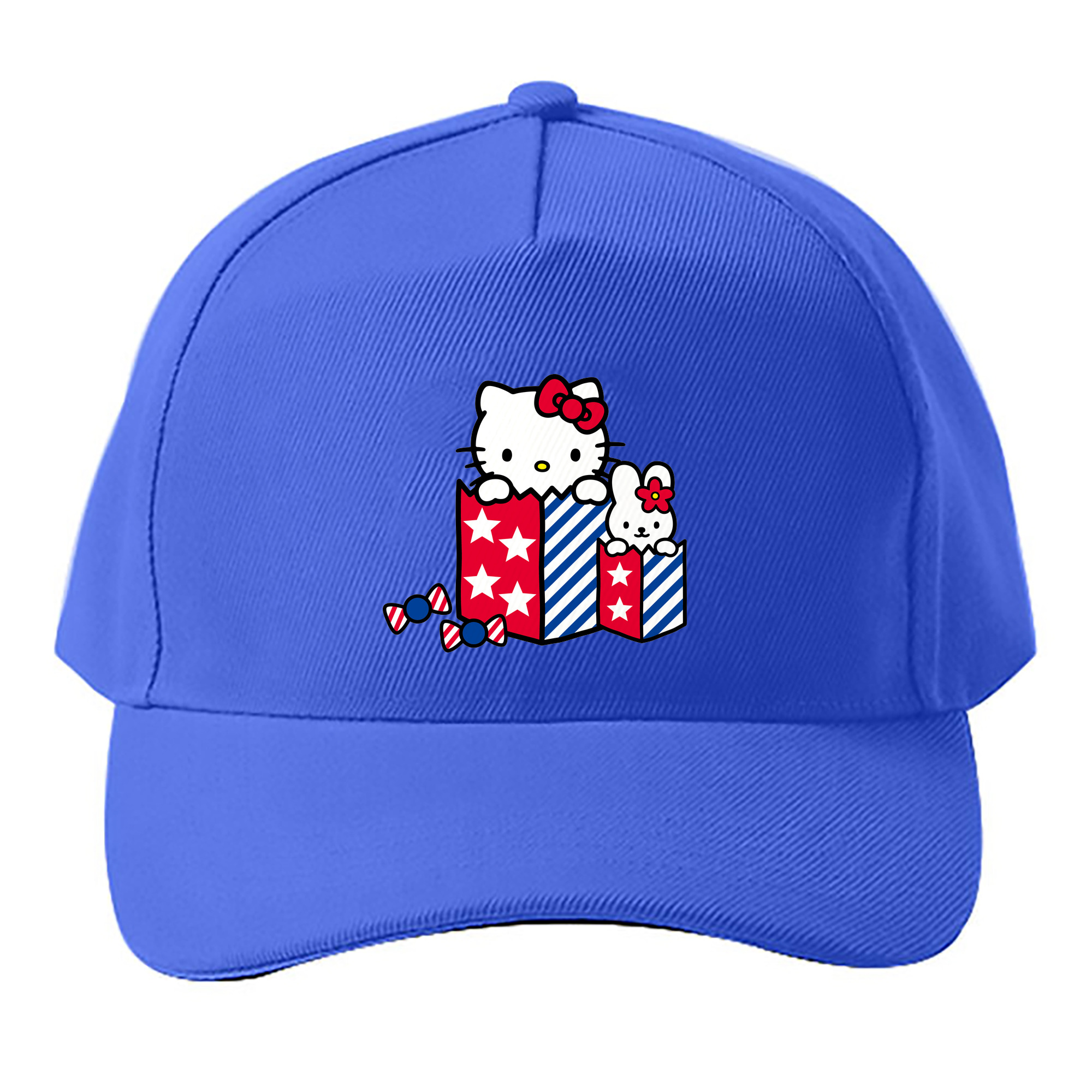 （画像用） Hello Kitty ハローキティ ベースボールキャップ 綿100％ 男女兼用 帽子 スポーツ